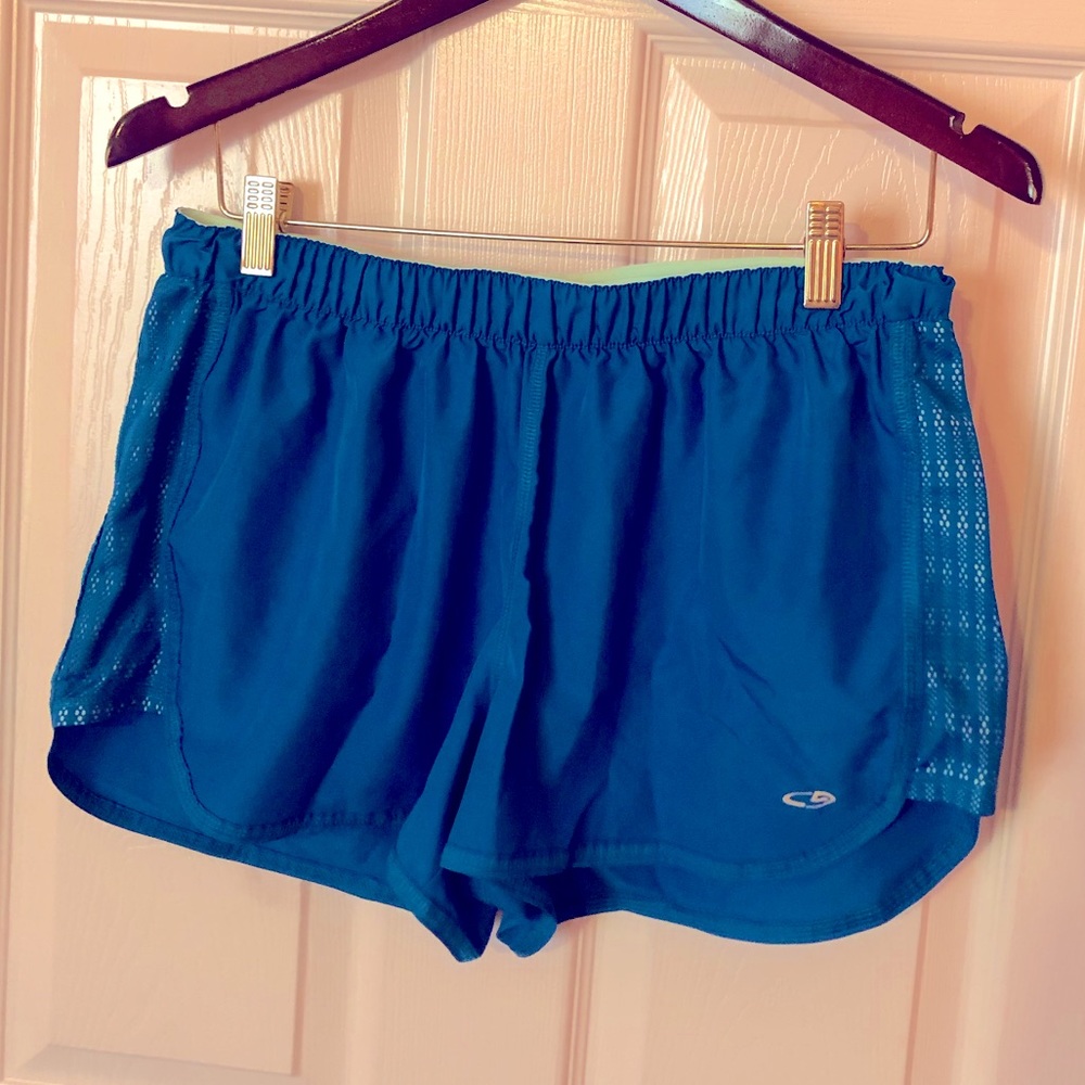 EUC Champion C9 blue athletic shorts size large